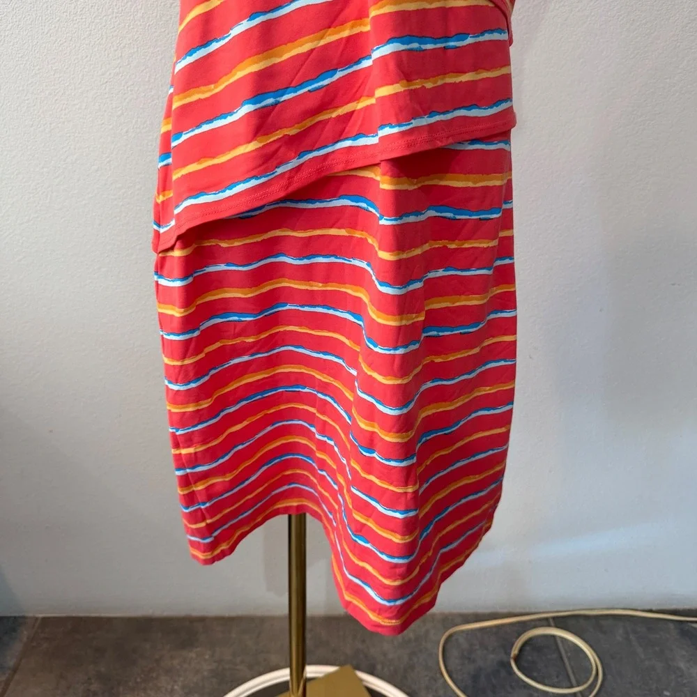 NEW J McLaughlin Nicola Catalina Cloth Tiered Mini Dress Coastal Resort Medium